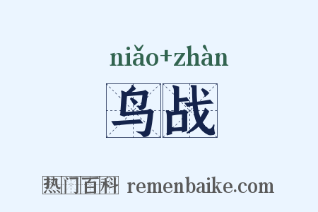 鸟战是什么意思的图片
